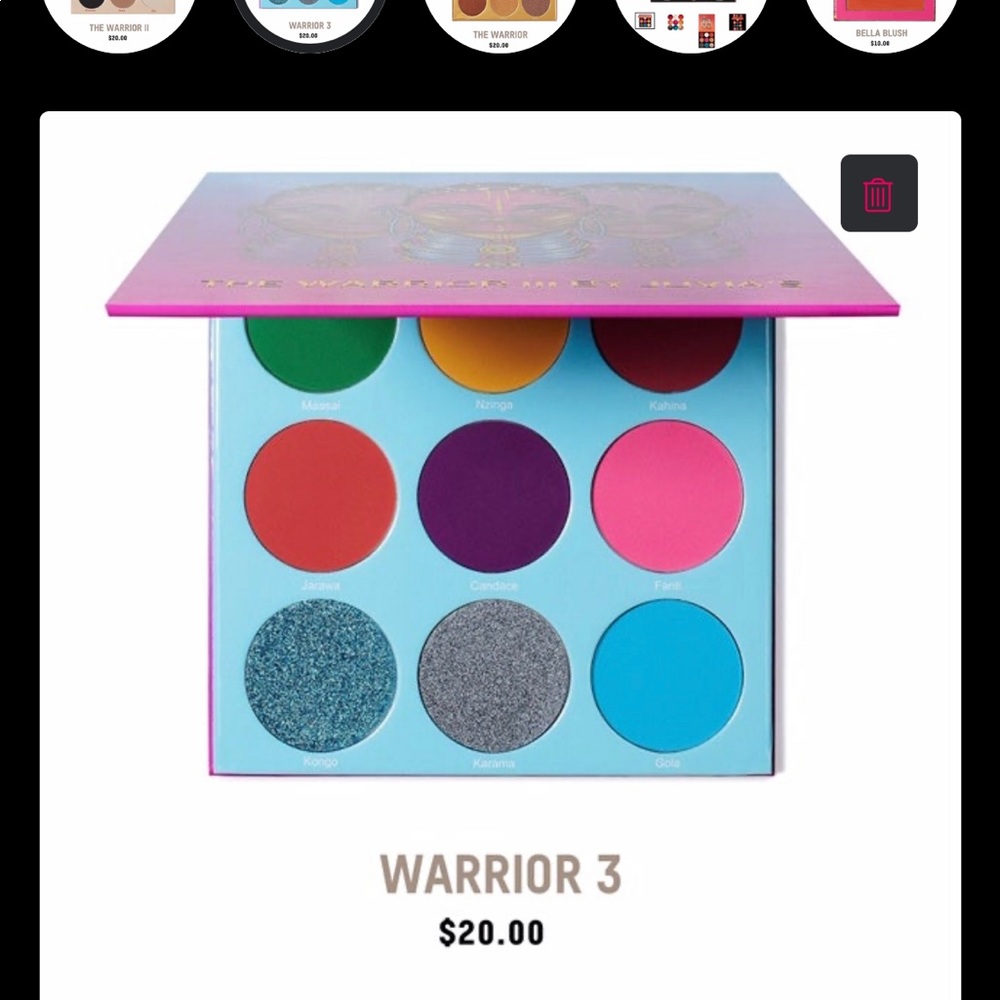 The Warrior III Palette from Juvia’s Place